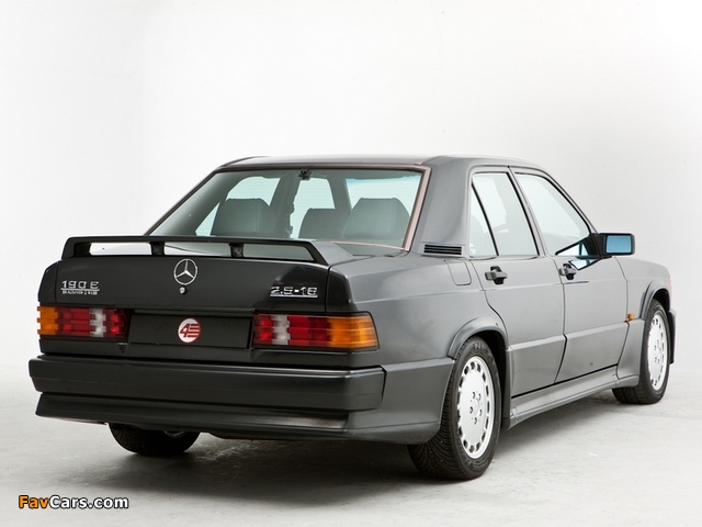 Mercedes-Benz 190 E 2.5-16 UK-spec (W201) 1988–93 pictures (640 x 480)