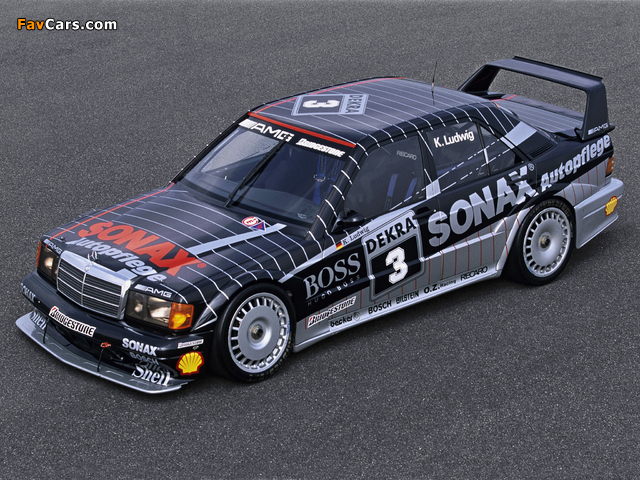 Mercedes-Benz 190 E 2.5-16 Evolution II DTM (W201) 1991–93 wallpapers (640 x 480)