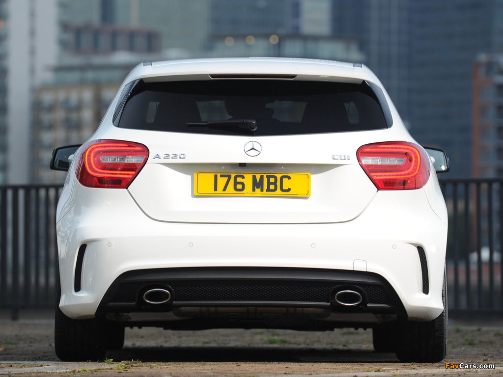 Images of Mercedes-Benz A 220 CDI Style Package UK-spec (W176) 2012 (1024 x 768)