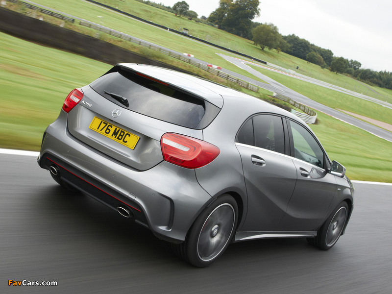 Images of Mercedes-Benz A 250 AMG Sport Package UK-spec (W176) 2012 (800 x 600)