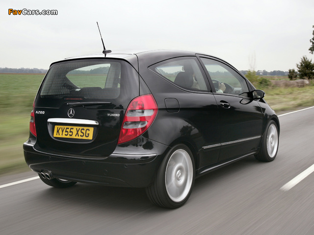 Mercedes-Benz A 200 Turbo 3-door UK-spec (W169) 2004–08 wallpapers (640 x 480)