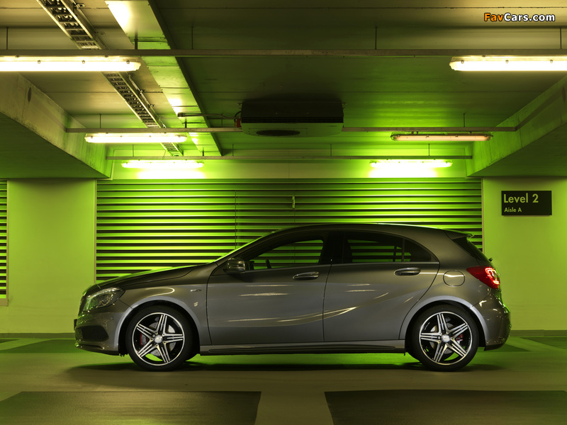 Mercedes-Benz A 250 AMG Sport Package UK-spec (W176) 2012 images (800 x 600)