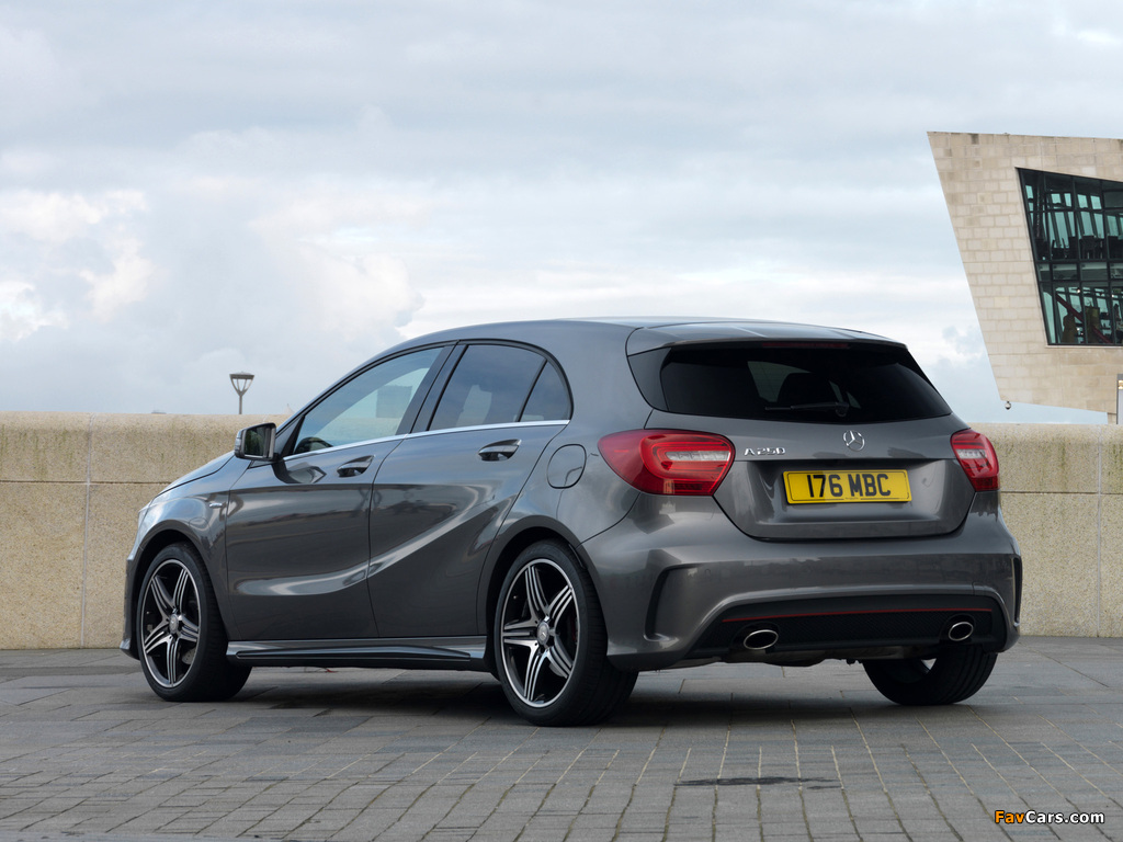 Mercedes-Benz A 250 AMG Sport Package UK-spec (W176) 2012 images (1024 x 768)