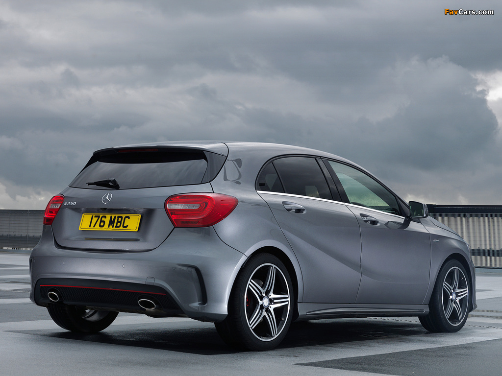 Mercedes-Benz A 250 AMG Sport Package UK-spec (W176) 2012 images (1024 x 768)
