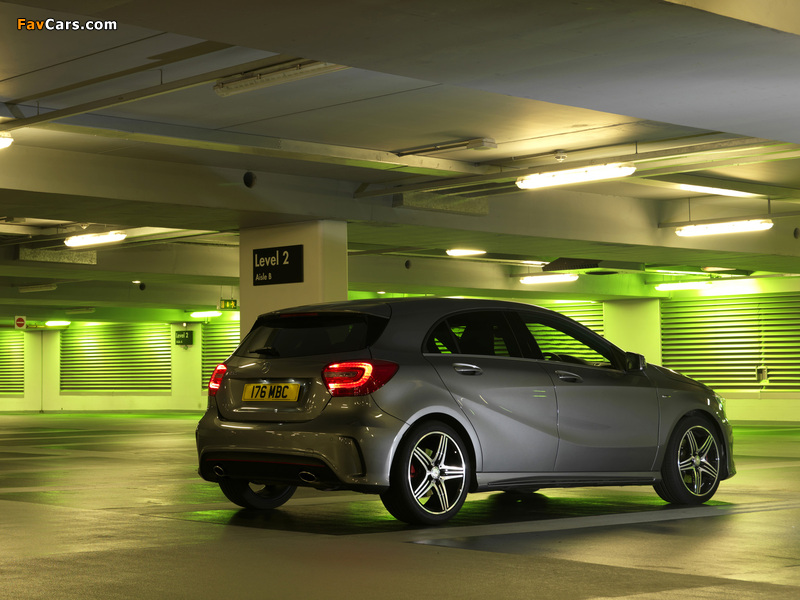 Mercedes-Benz A 250 AMG Sport Package UK-spec (W176) 2012 images (800 x 600)