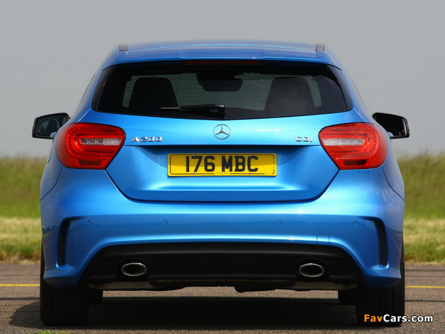 Mercedes-Benz A 200 CDI Style Package UK-spec (W176) 2012 images (640 x 480)