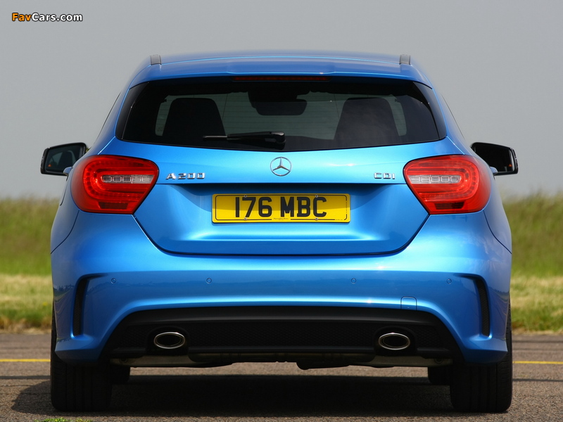 Mercedes-Benz A 200 CDI Style Package UK-spec (W176) 2012 images (800 x 600)