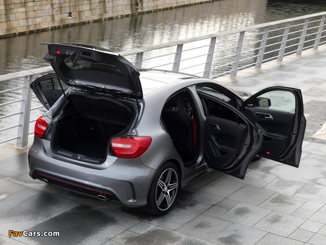 Mercedes-Benz A 250 AMG Sport Package UK-spec (W176) 2012 photos (640 x 480)