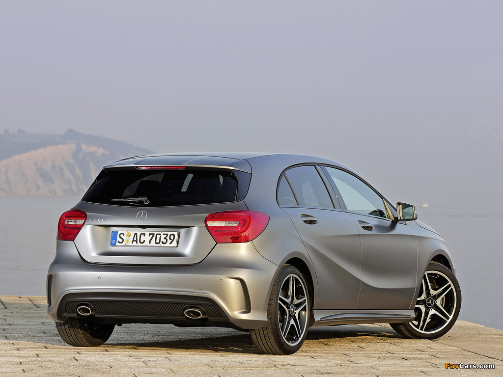 Mercedes-Benz A 200 Style Package (W176) 2012 photos (1024 x 768)