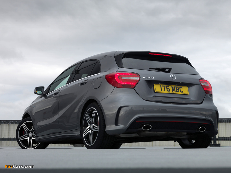 Mercedes-Benz A 250 AMG Sport Package UK-spec (W176) 2012 photos (800 x 600)