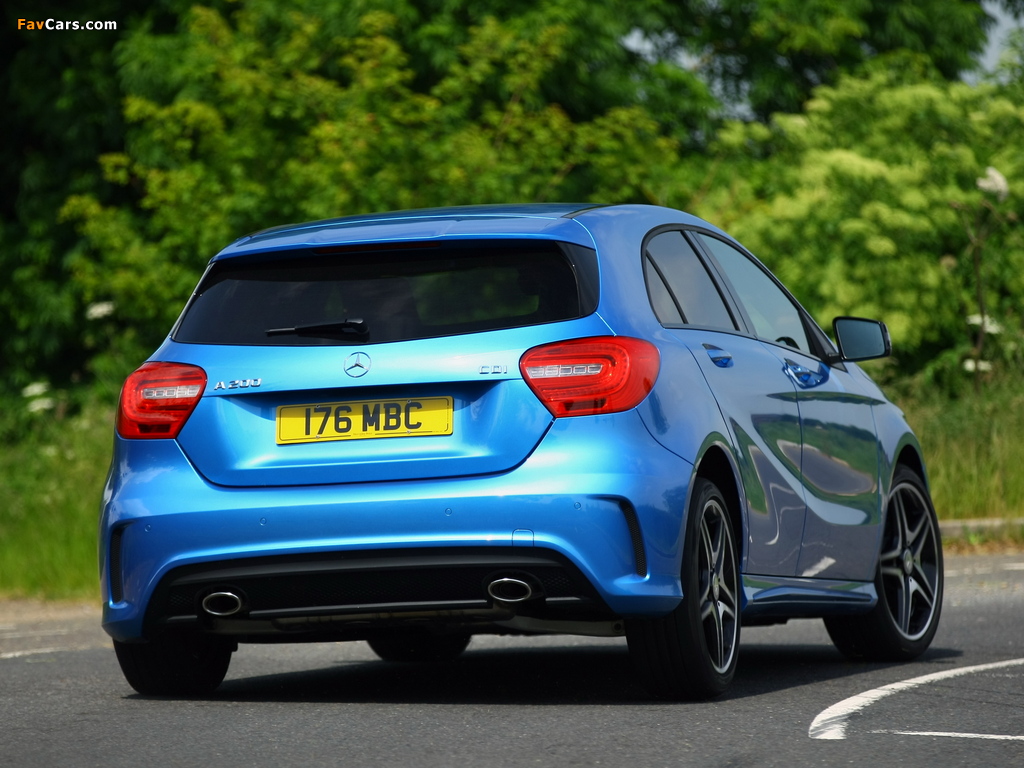 Mercedes-Benz A 200 CDI Style Package UK-spec (W176) 2012 pictures (1024 x 768)