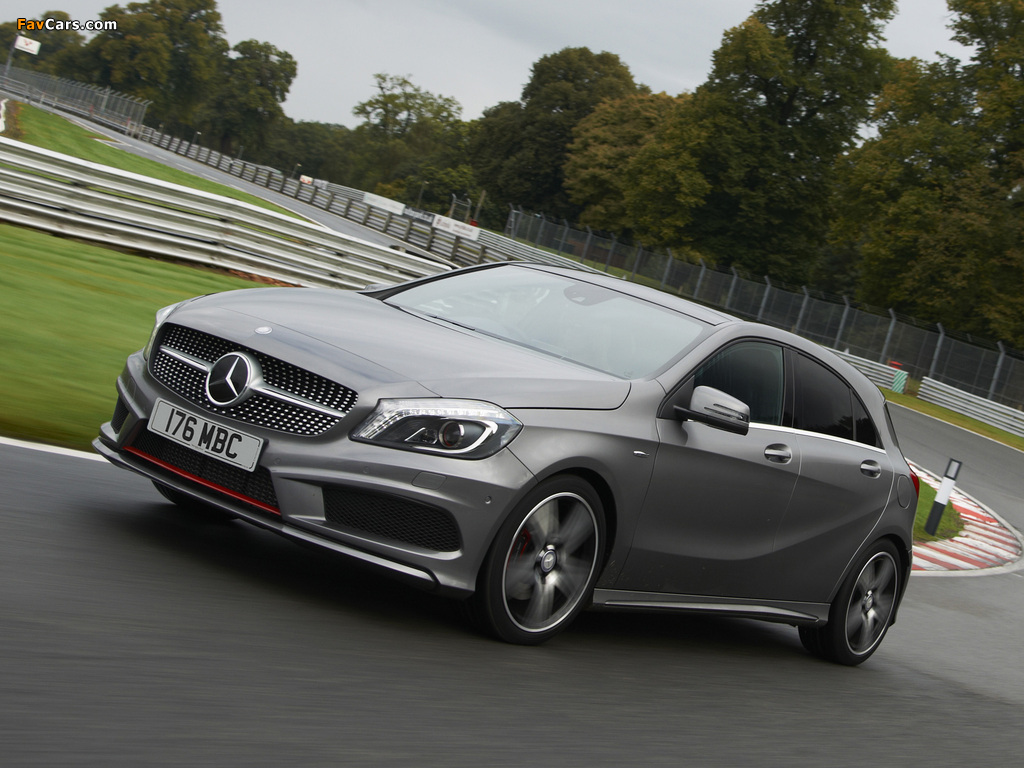 Mercedes-Benz A 250 AMG Sport Package UK-spec (W176) 2012 pictures (1024 x 768)