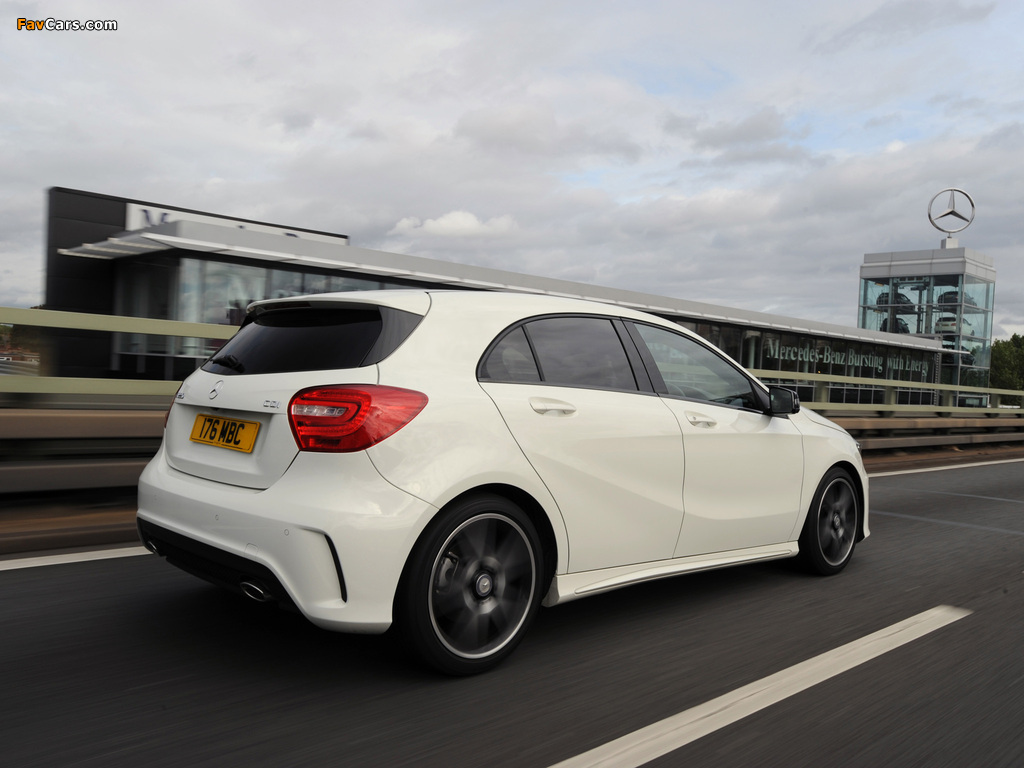 Mercedes-Benz A 220 CDI Style Package UK-spec (W176) 2012 pictures (1024 x 768)