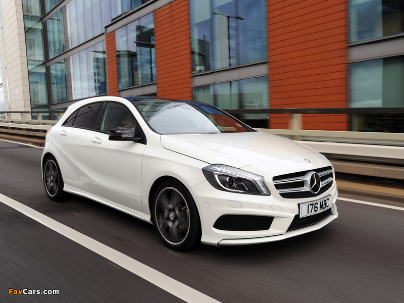 Mercedes-Benz A 220 CDI Style Package UK-spec (W176) 2012 pictures (800 x 600)