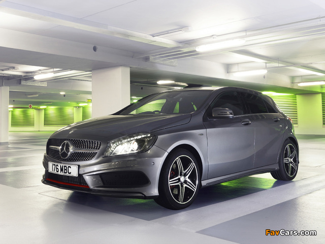 Mercedes-Benz A 250 AMG Sport Package UK-spec (W176) 2012 pictures (640 x 480)