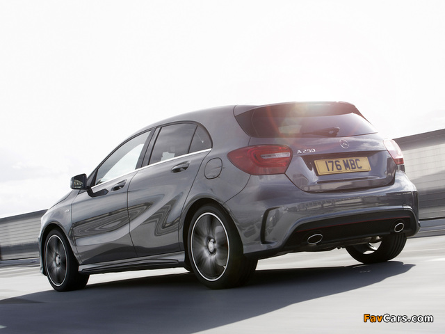 Mercedes-Benz A 250 AMG Sport Package UK-spec (W176) 2012 wallpapers (640 x 480)