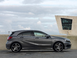 Mercedes-Benz A 250 AMG Sport Package UK-spec (W176) 2012 wallpapers