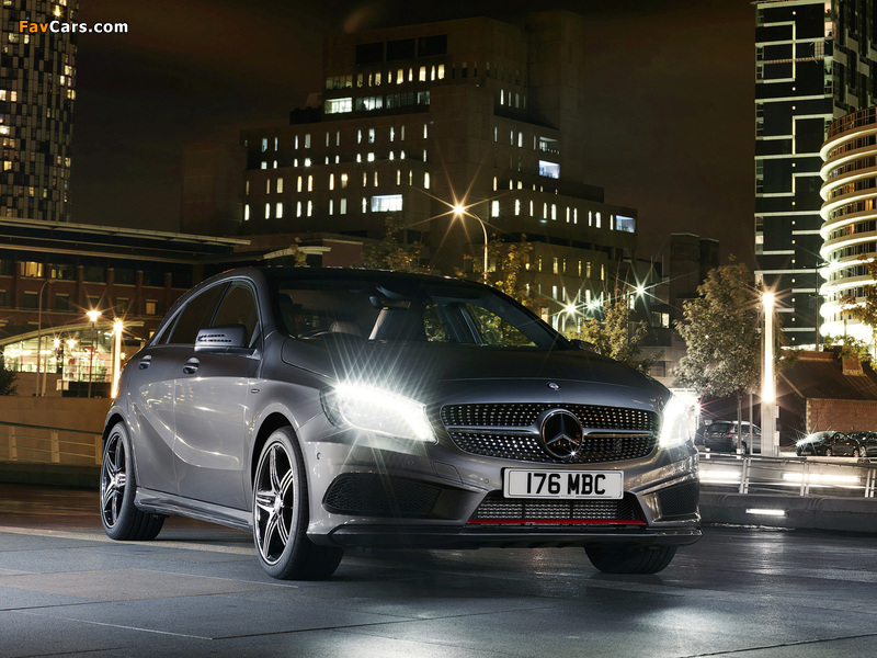 Mercedes-Benz A 250 AMG Sport Package UK-spec (W176) 2012 wallpapers (800 x 600)
