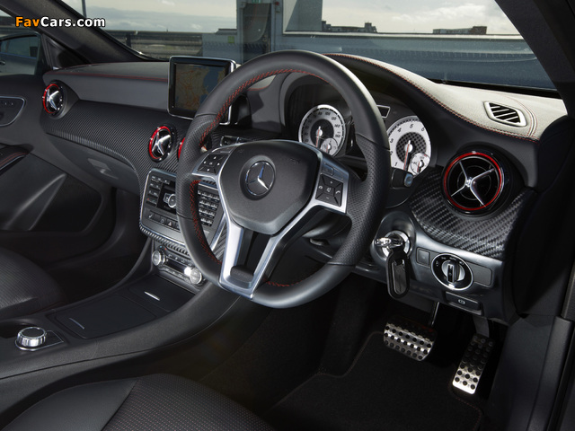 Mercedes-Benz A 250 AMG Sport Package UK-spec (W176) 2012 wallpapers (640 x 480)
