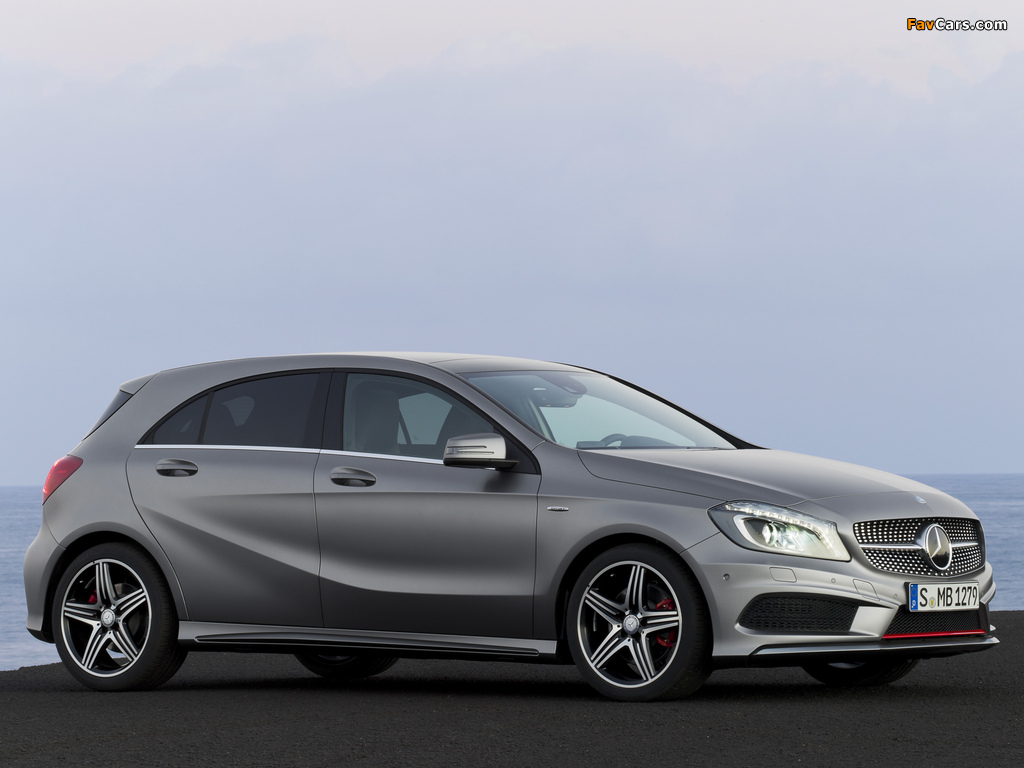 Mercedes-Benz A 250 AMG Sport Package (W176) 2012 wallpapers (1024 x 768)