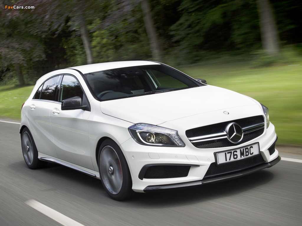 Mercedes-Benz A 45 AMG UK-spec (W176) 2013 images (1024 x 768)