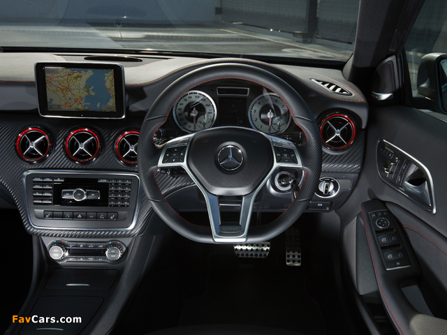 Photos of Mercedes-Benz A 250 AMG Sport Package UK-spec (W176) 2012 (640 x 480)