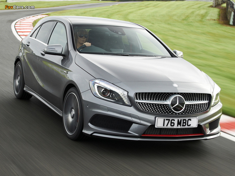 Photos of Mercedes-Benz A 250 AMG Sport Package UK-spec (W176) 2012 (800 x 600)