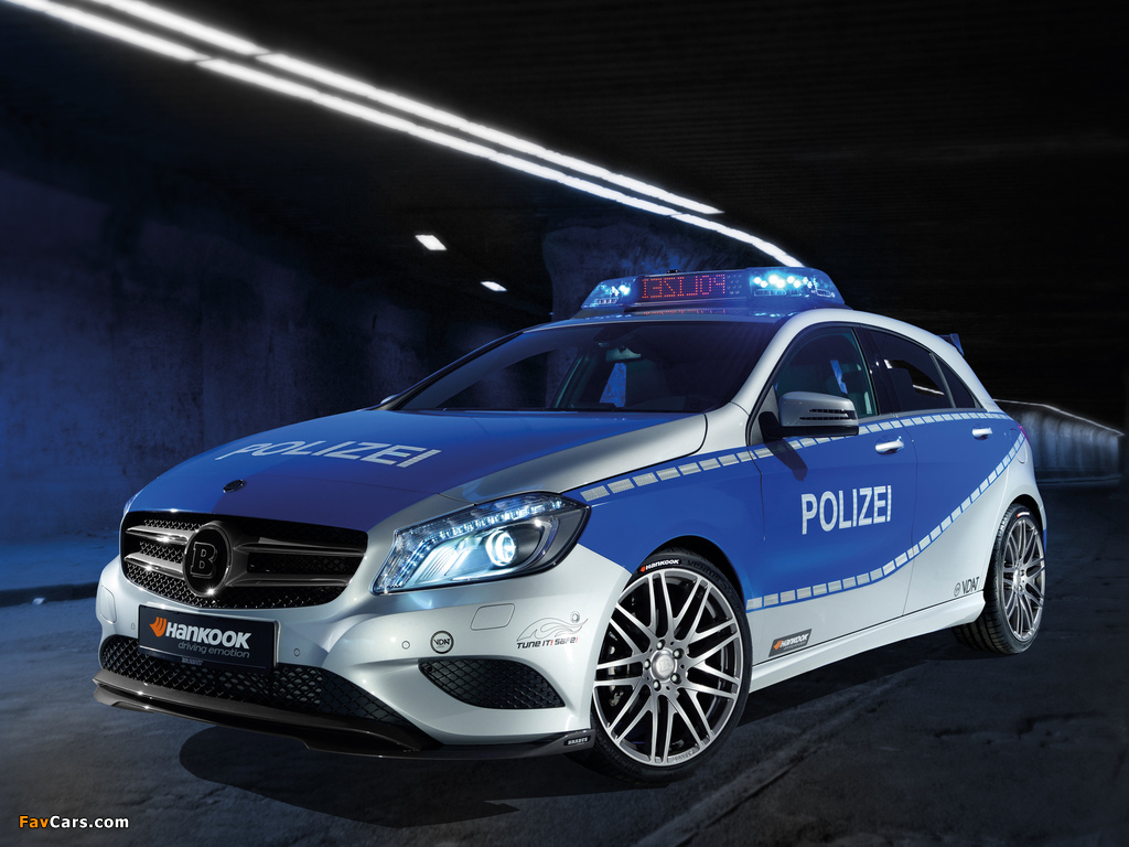 Photos of Brabus B25 Polizei Tune it! Safe! Concept (W176) 2012 (1024 x 768)
