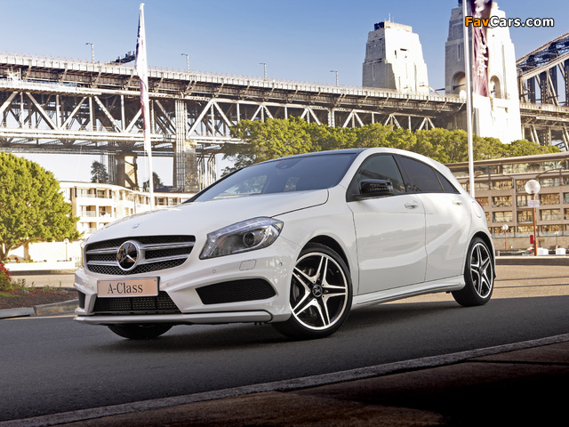 Pictures of Mercedes-Benz A 200 Style Package AU-spec (W176) 2012 (640 x 480)