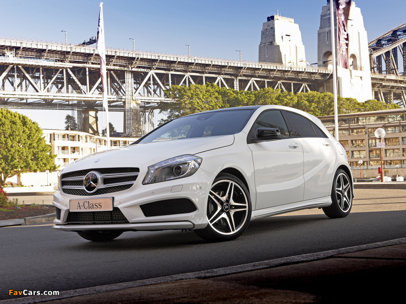 Pictures of Mercedes-Benz A 200 Style Package AU-spec (W176) 2012 (800 x 600)