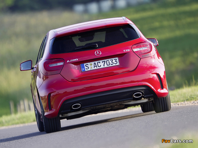 Pictures of Mercedes-Benz A 200 CDI Style Package (W176) 2012 (640 x 480)