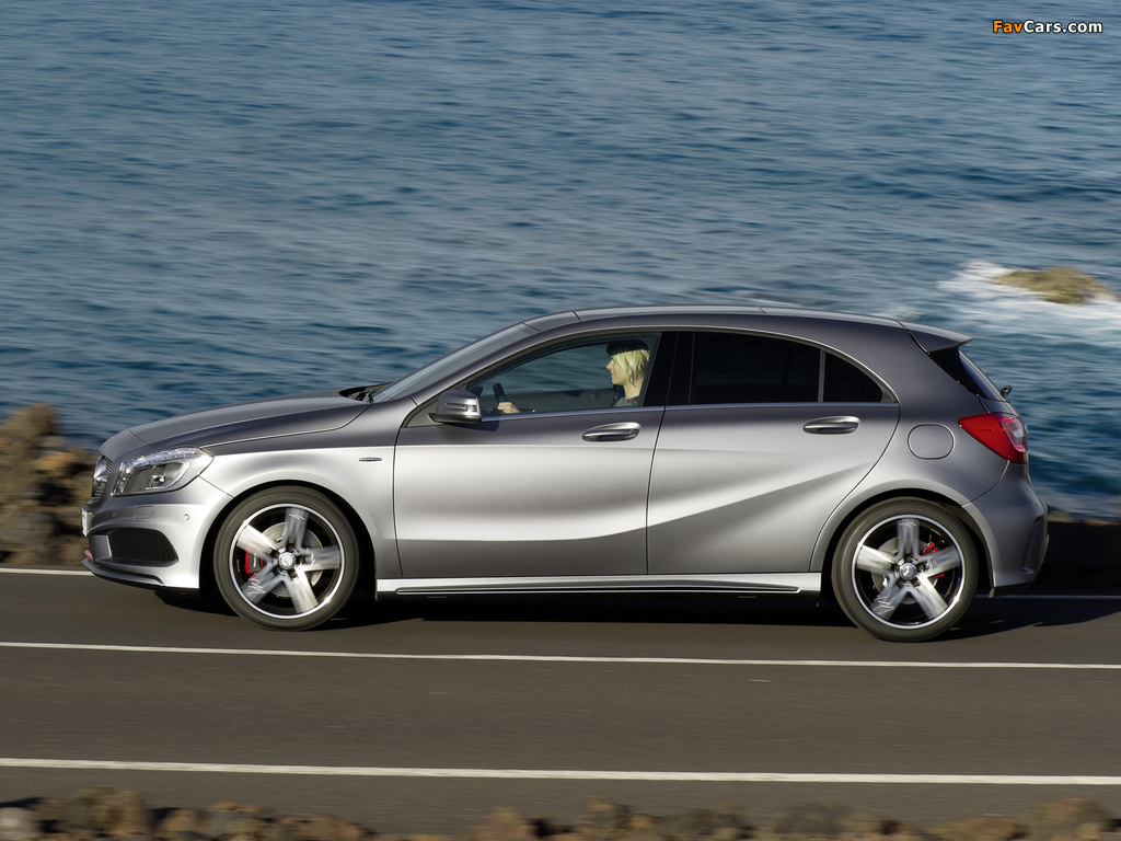 Pictures of Mercedes-Benz A 250 AMG Sport Package (W176) 2012 (1024 x 768)