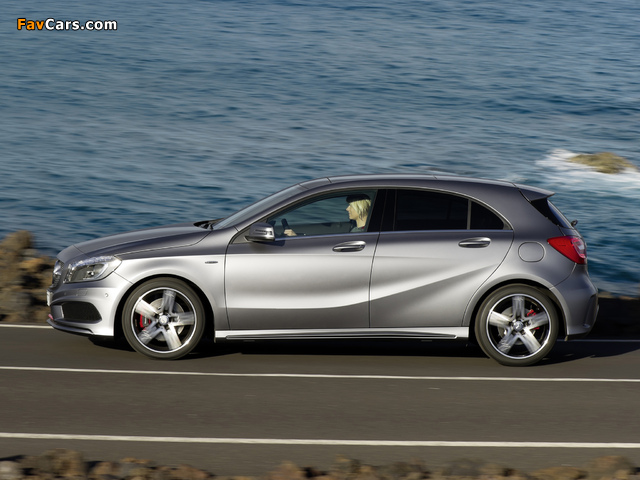 Pictures of Mercedes-Benz A 250 AMG Sport Package (W176) 2012 (640 x 480)