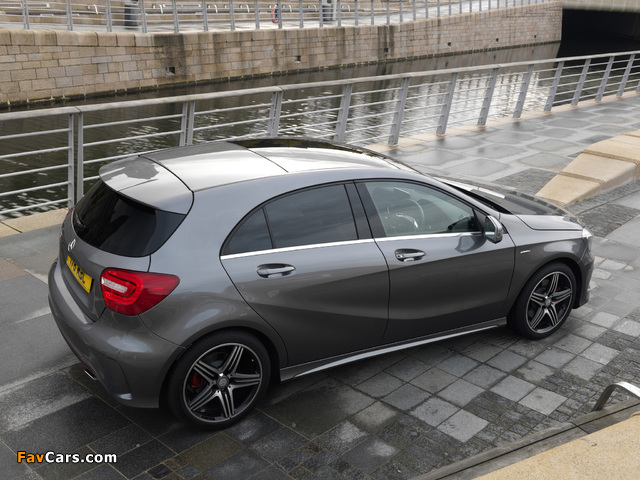 Pictures of Mercedes-Benz A 250 AMG Sport Package UK-spec (W176) 2012 (640 x 480)