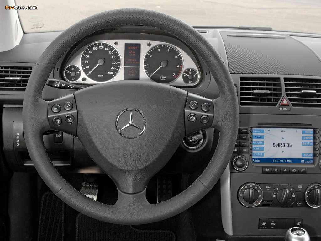 Mercedes-Benz A 200 Turbo 3-door (W169) 2004–08 wallpapers (1024 x 768)