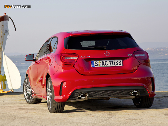 Mercedes-Benz A 200 CDI Style Package (W176) 2012 wallpapers (640 x 480)