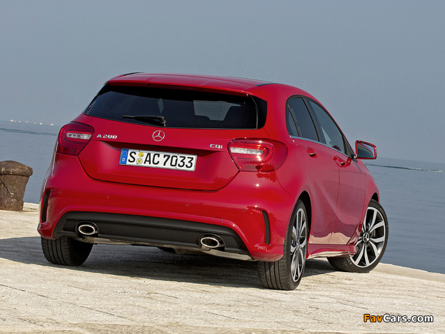 Mercedes-Benz A 200 CDI Style Package (W176) 2012 wallpapers (640 x 480)