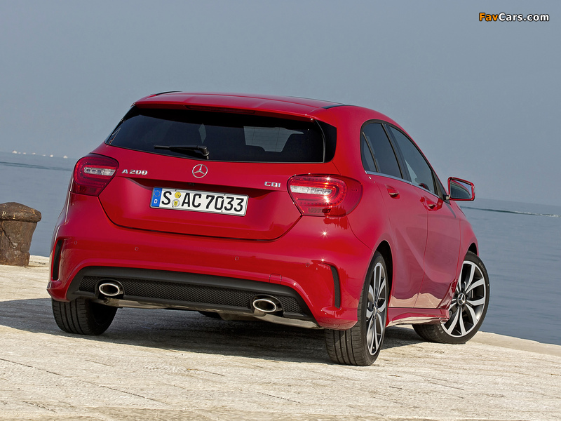Mercedes-Benz A 200 CDI Style Package (W176) 2012 wallpapers (800 x 600)