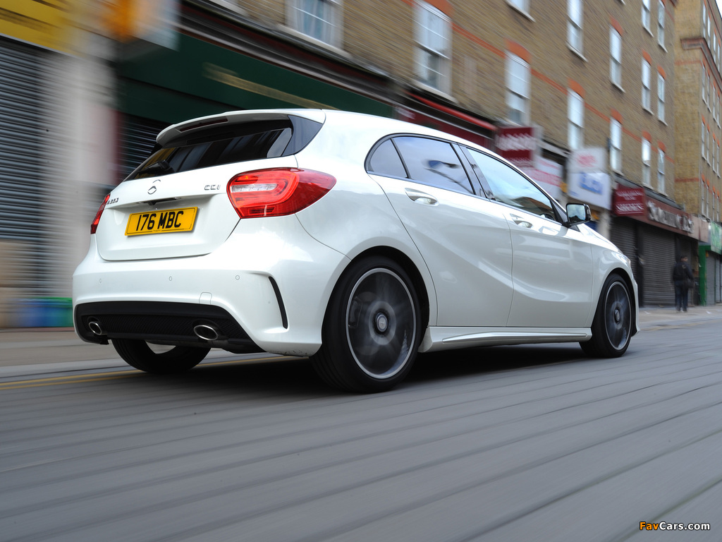Mercedes-Benz A 220 CDI Style Package UK-spec (W176) 2012 wallpapers (1024 x 768)
