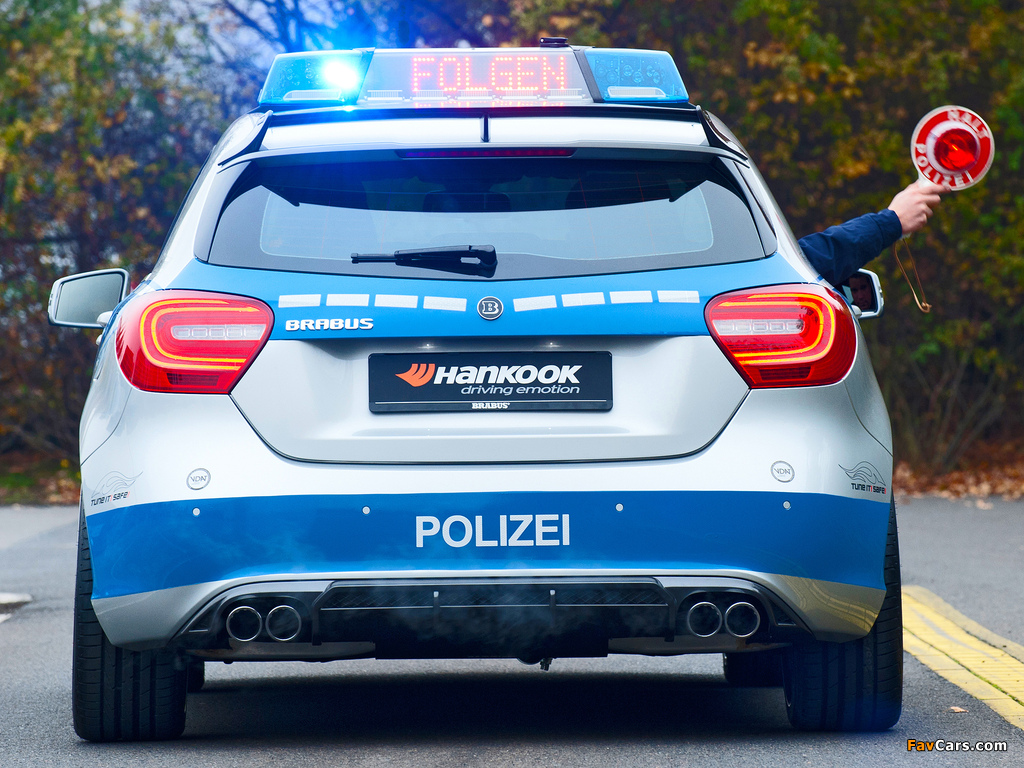 Brabus B25 Polizei Tune it! Safe! Concept (W176) 2012 wallpapers (1024 x 768)