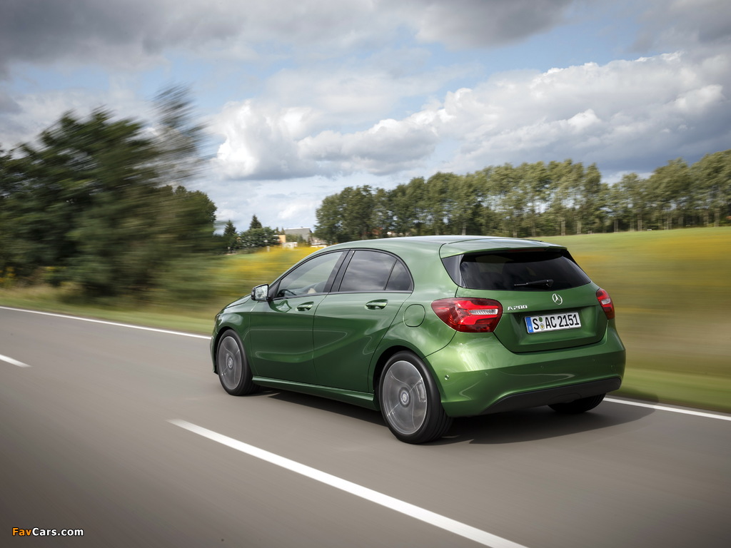 Mercedes-Benz A 200 Style (W176) 2015 wallpapers (1024 x 768)