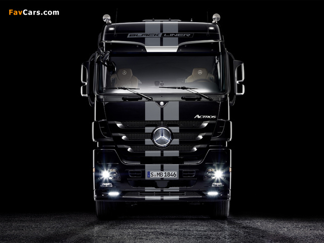 Images of Mercedes-Benz Actros 1846 Black/White Liner Edition (MP3) 2010 (640 x 480)