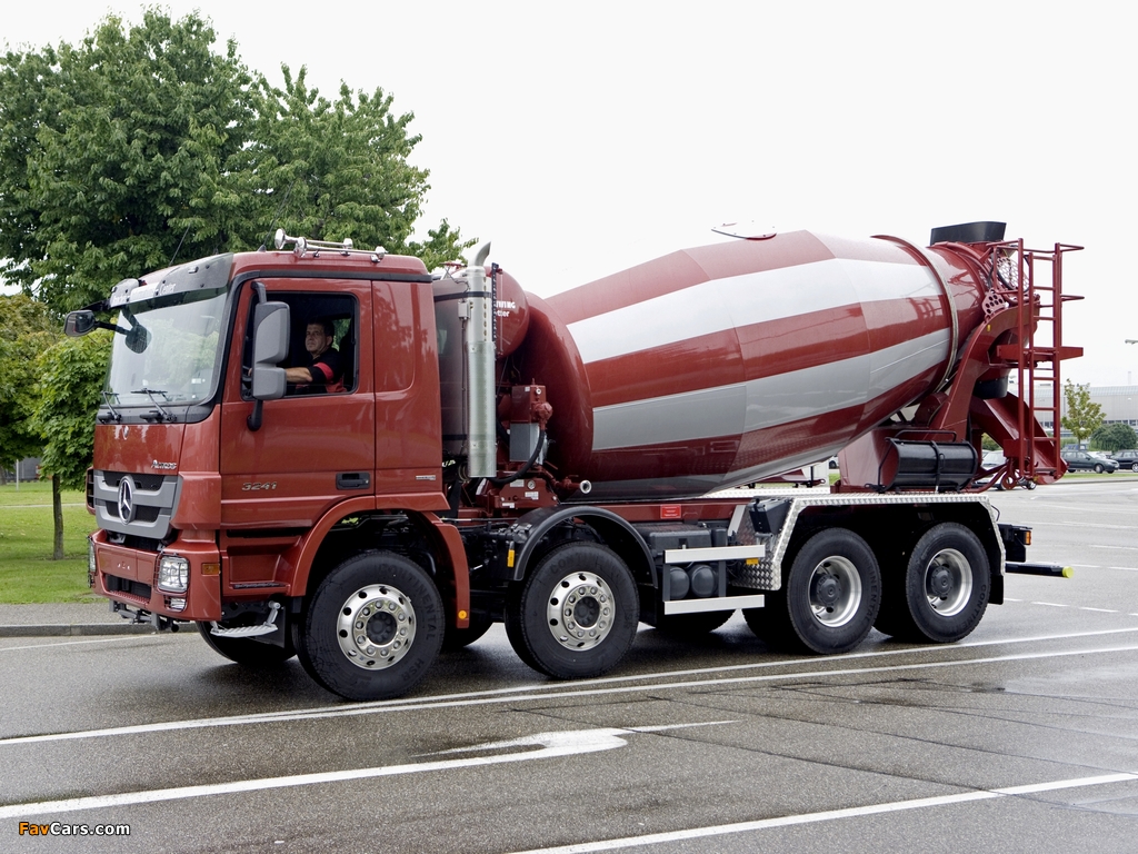 Mercedes-Benz Actros 3241 Mixer (MP3) 2009–11 wallpapers (1024 x 768)