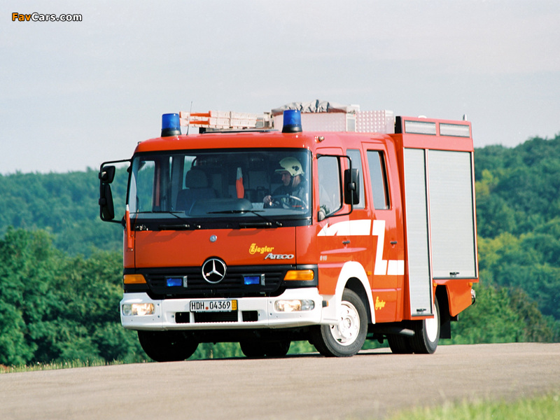 Ziegler Mercedes-Benz Atego 815 Feuerwehr 1998–2005 wallpapers (800 x 600)
