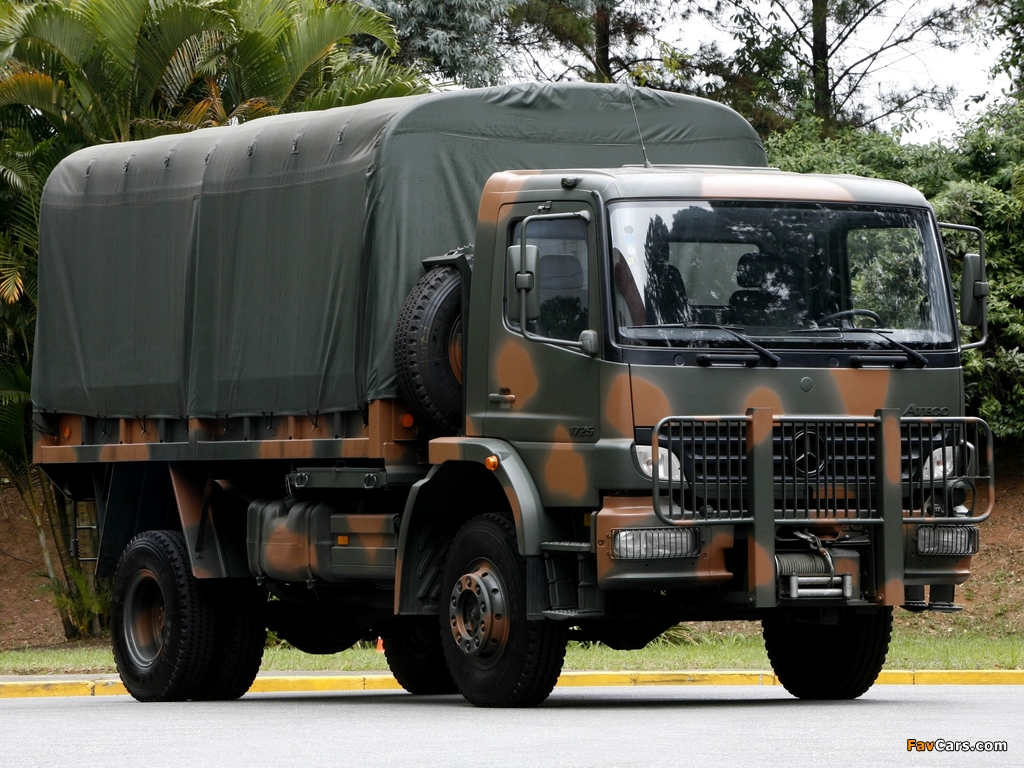 Pictures of Mercedes-Benz Atego 1725 4x4 Military Truck 2005–11 (1024 x 768)