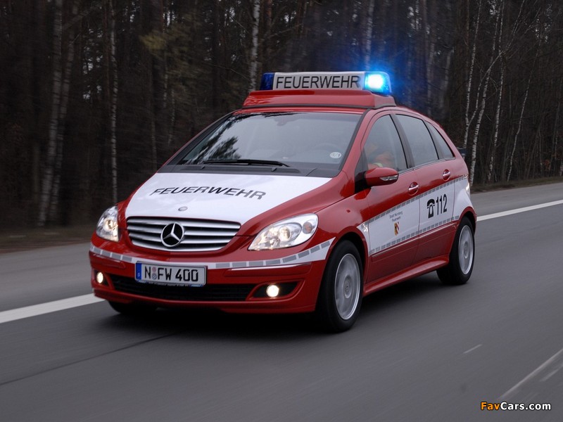Mercedes-Benz B-Klasse Feuerwehr (W245) 2005–08 pictures (800 x 600)