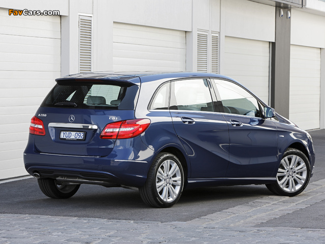 Mercedes-Benz B 200 CDI BlueEfficiency AU-spec (W246) 2011 photos (640 x 480)