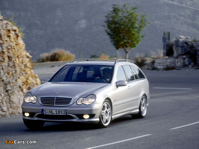 Images of Mercedes-Benz C 32 AMG Estate (S203) 2001–04 (640 x 480)