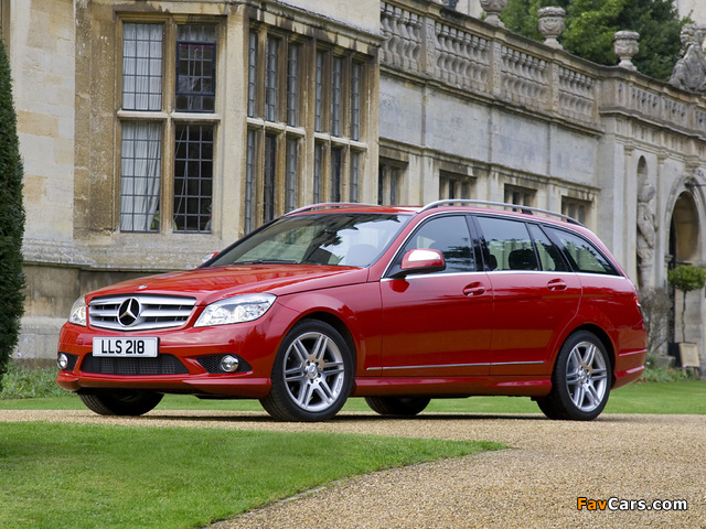 Images of Mercedes-Benz C 220 CDI Sport Estate UK-spec (S204) 2008–11 (640 x 480)