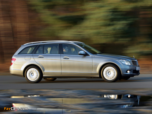 Images of Mercedes-Benz C 220 CDI Estate UK-spec (S204) 2008–11 (640 x 480)